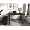 We'Re It A-Frame Writing Desk W/ Storage, 24 in D X 30 in H, 48 in W X Laminate, Espresso Top; Black Frame AF4824-PED-ESP - alternate 1